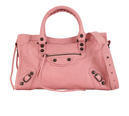 Small Le City, &pound;720, Handbags, Pink, Leather, Front view